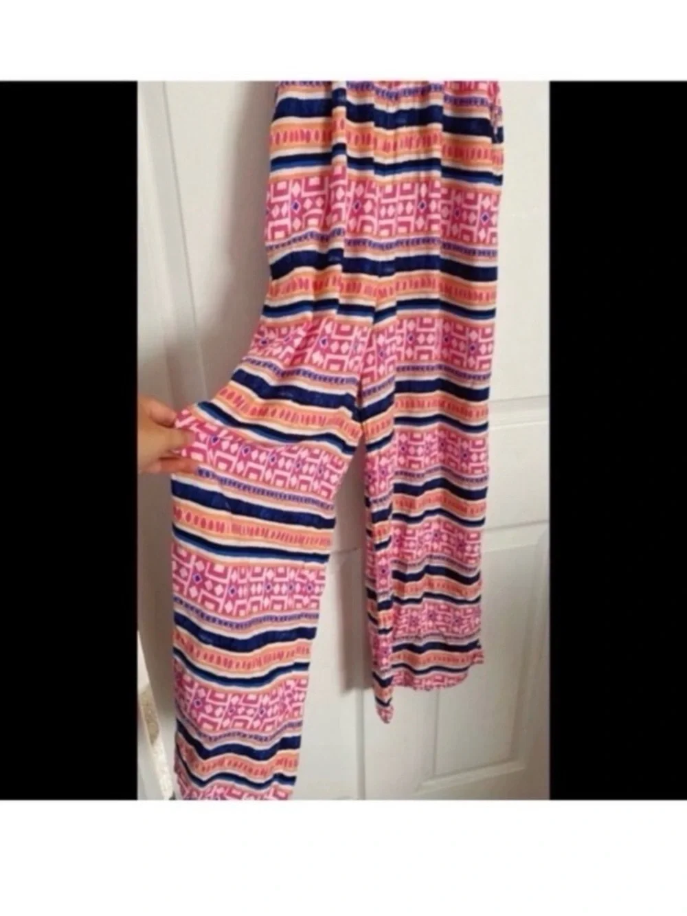 ABERCROMBIE KIDS PINK TRIBAL JUMPSUIT